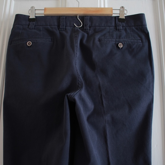 Drinkwater's Cambridge Hiltl Cotton Navy Blue Dress Pants Romania Made Size 34 - Picture 5 of 14